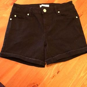 Black Stretch Jean cut-off shorts Size 4